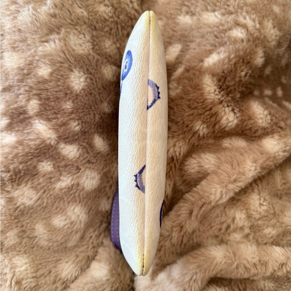 Coach Cream Pouch with Blueberry Design - Picture 4 of 4